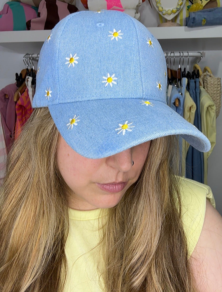 Gorra margaritas vaquera