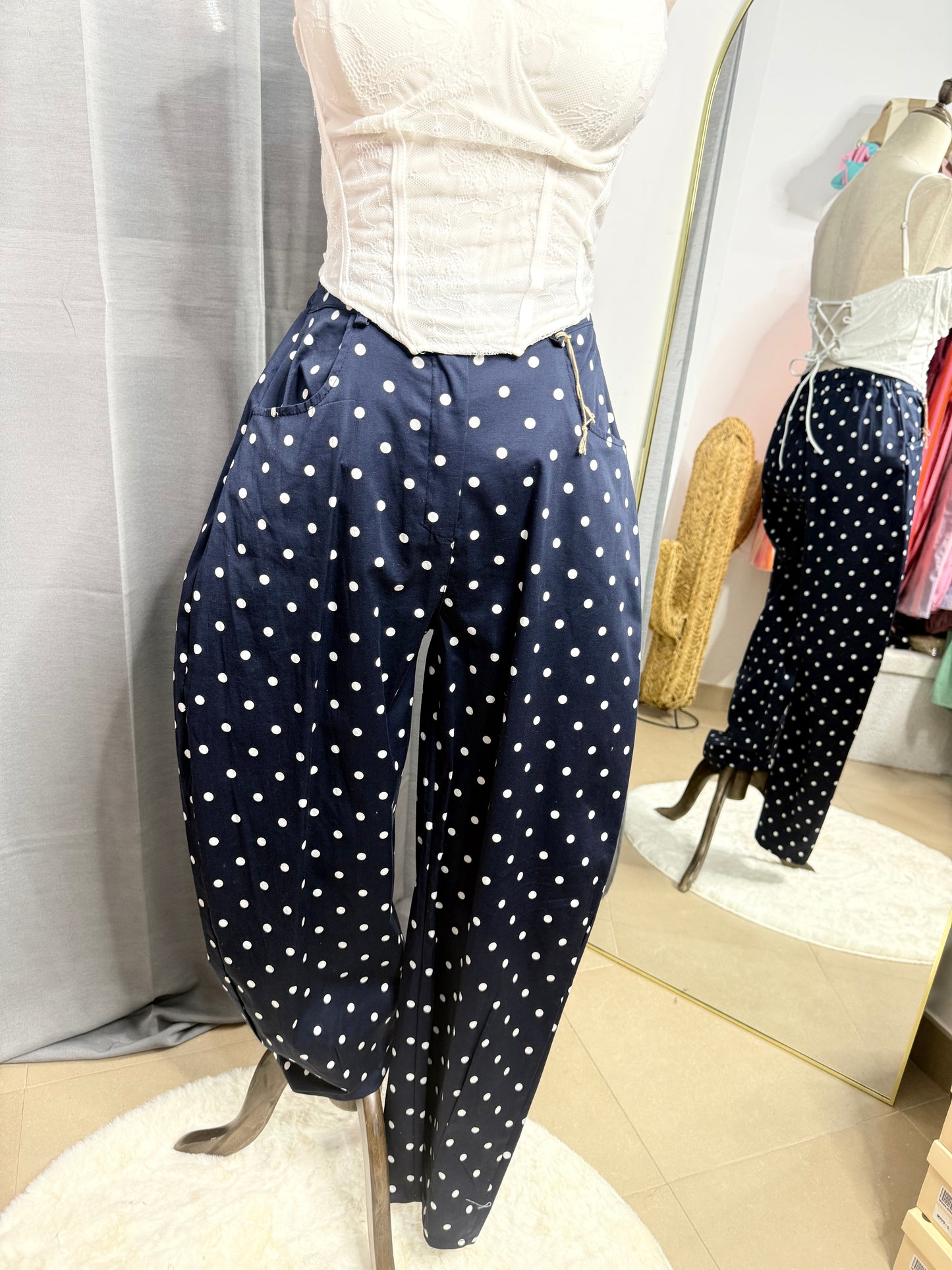 Pantalón lunares marino baloon