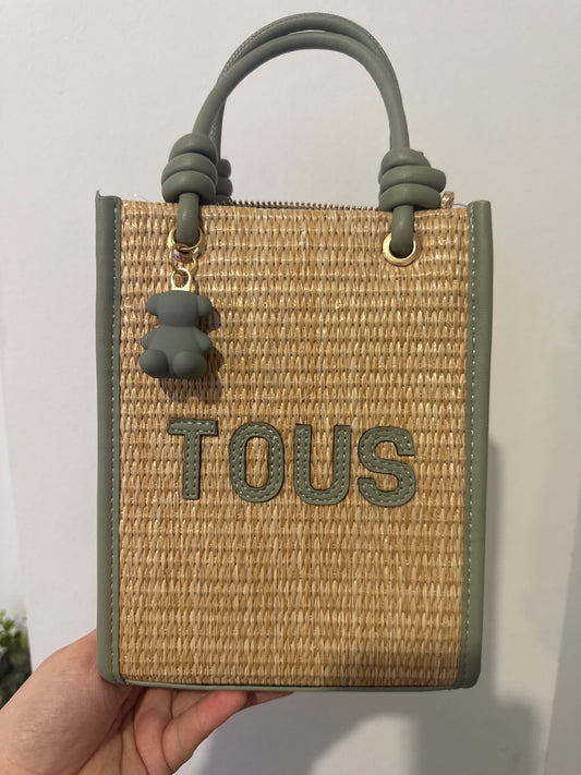 Bolso rafia oso
