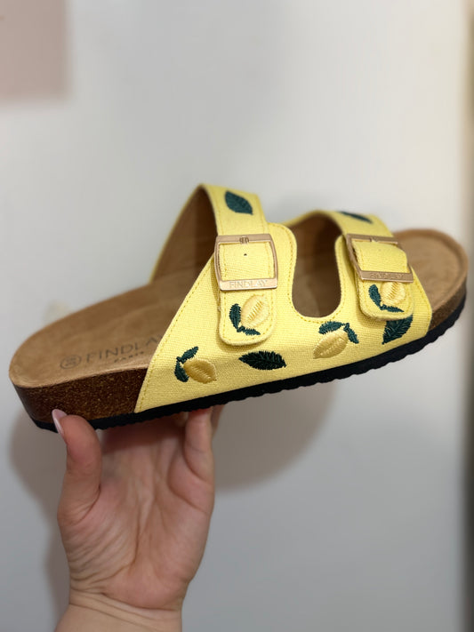 Sandalias limones