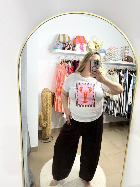Camiseta langosta marrón