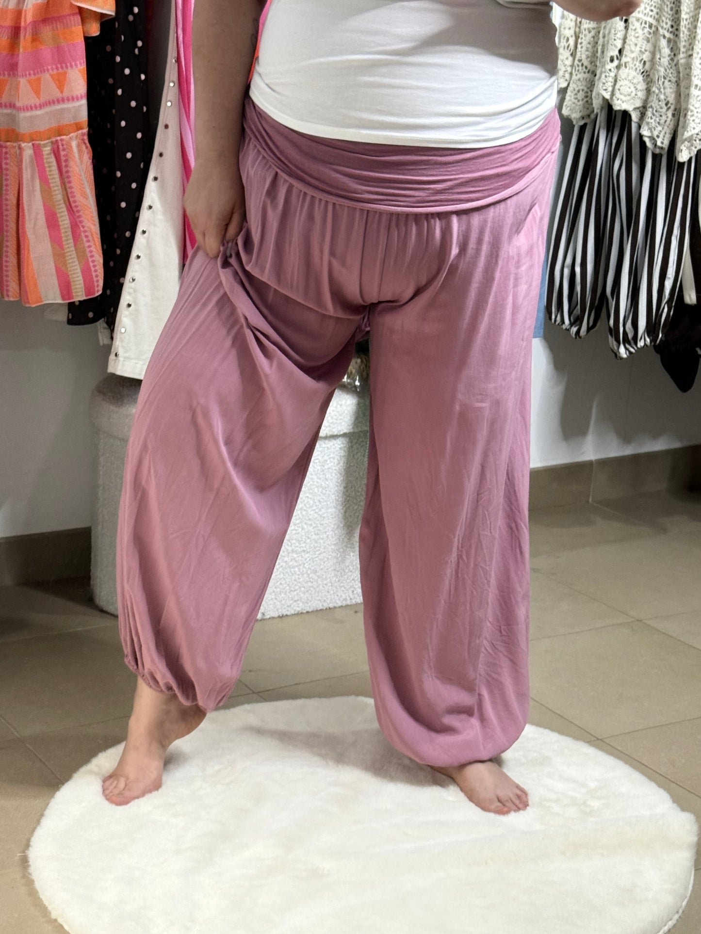 Pantalón bombacho rosa